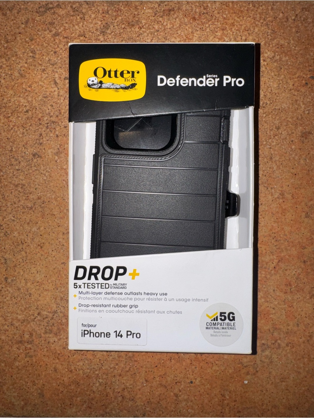 OtterBox Defender Pro Rugged Case for iPhone 14 Pro - Black